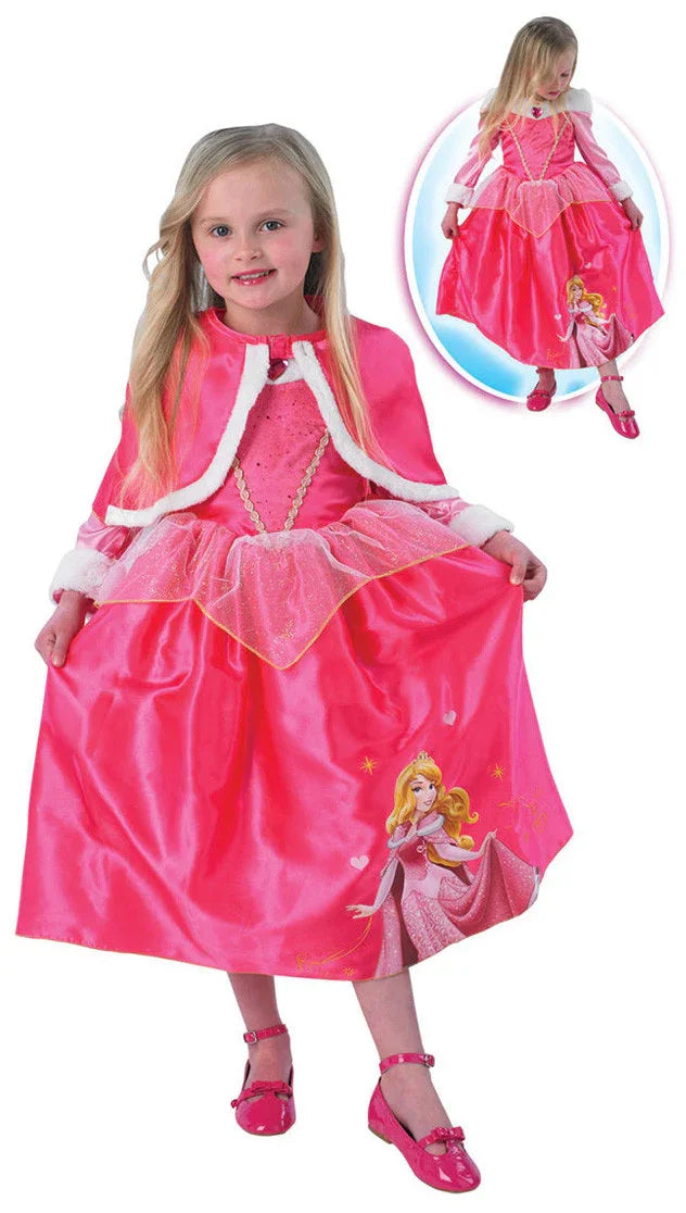 Disfraz de Bella Durmiente con Capa para Niña Princesas y Príncipes Infantiles Rubies